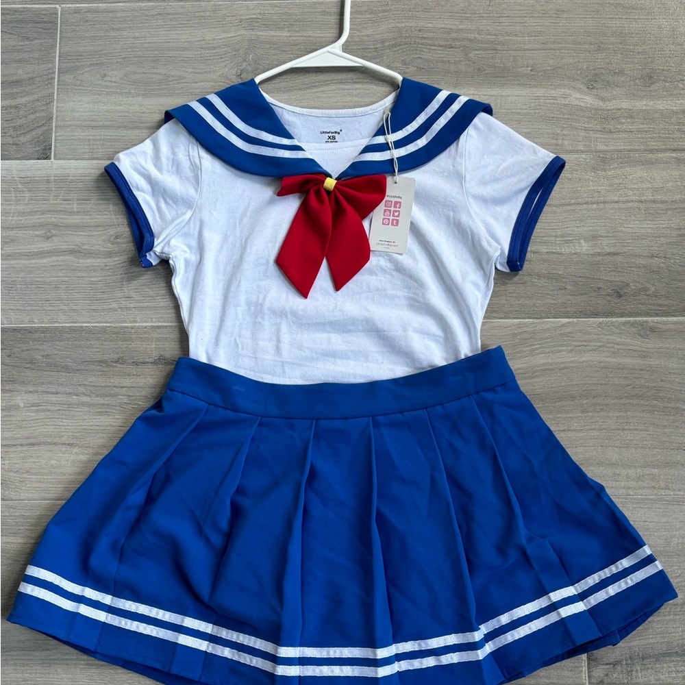 Sailor Moon Style Bodysuit and Skirt